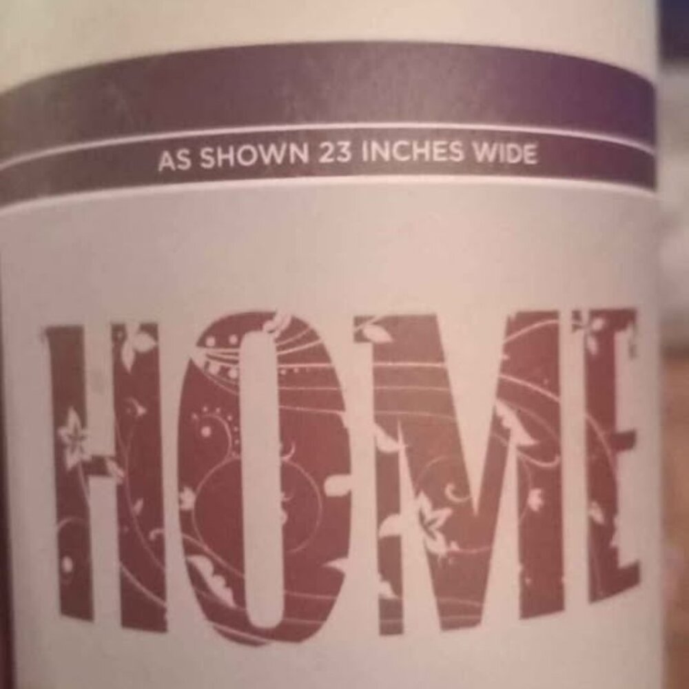 peel and stick HOME wall decal / wall art